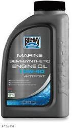 Bel-Ray - Bel-Ray Marine Semi-Synthetic 4T Engine Oil - 10W40 - 1L. - 99751-BT1