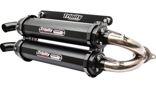 Trinity Racing - Trinity Racing Stage 5 Dual Slip-On - Black - TR-4173S-C2