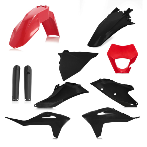 Acerbis - Acerbis Full Plastic Kit - Red/Black - 2872811018