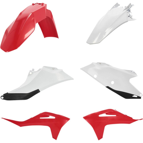 Acerbis - Acerbis Plastic Kit - Red/White - 2872781005