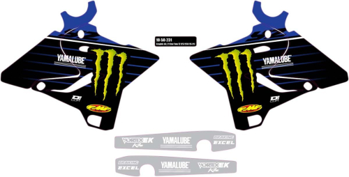 DCOR - DCOR 2021 Star Racing Yamaha Graphics Kit - 10-50-231