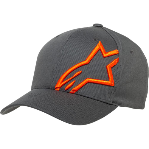 Alpinestars - Alpinestars Corp Shift 2 Curved Brim Hat - 1032810081840SM - Charcoal/Orange - Sm-Md