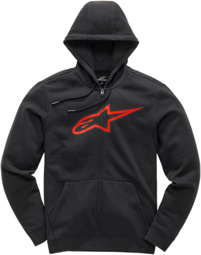 Alpinestars - Alpinestars Ageless II Zip Hoodie - 1038530521030M - Black/Red - Medium