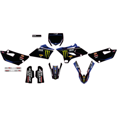 DCOR - DCOR 2020 Star Racing Yamaha Complete Graphics Kit - Black - 20-50-140