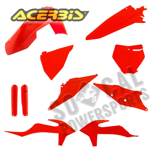 Acerbis - Acerbis Full Plastic Kit - Fluo Orange - 2726494617