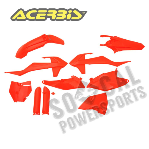 Acerbis - Acerbis Full Plastic Kit - Fluo Orange - 2686024617