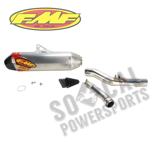 FMF Racing - FMF Racing Factory 4.1 RCT Slip-On - Blue Anodized Titanium Muffler - Carbon Fiber End Cap - 041560