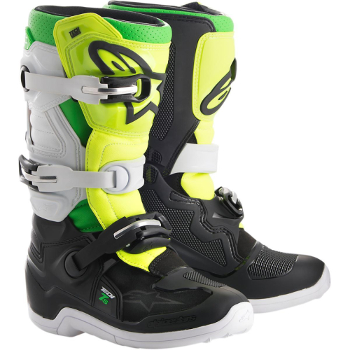 Alpinestars - Alpinestars Tech 7S Prodigy Limited Edition Youth Boots - 2015017-1025-6 - Black/White/Yellow Fluo - 6