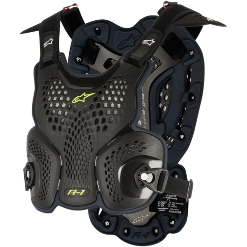 Alpinestars - Alpinestars A-1 Roost Deflector - 6700116-104-ML - Black/Fluorescent Yellow - Md-Lg