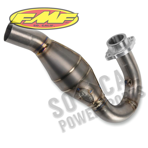 FMF Racing - FMF Racing MegaBomb Header with Mid-Pipe - Titanium - 045592