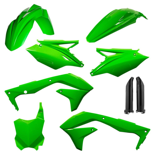 Acerbis - Acerbis Full Plastic Kit - Flo-Green - 2449570235