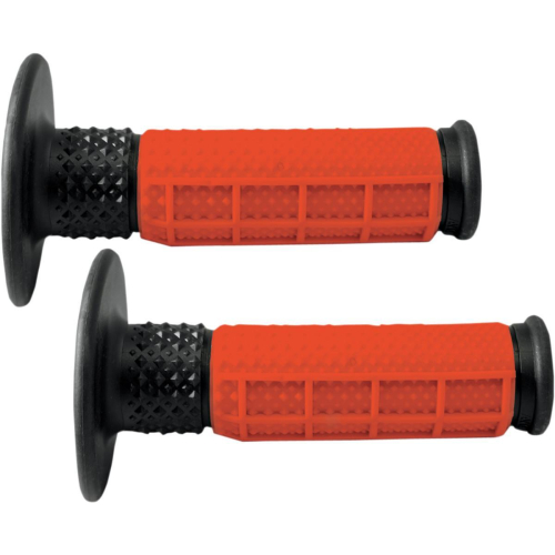 Avon Grips - Avon Grips Half-Waffle MX Grips - Red - MXW08