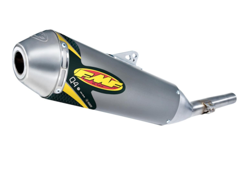 FMF Racing - FMF Racing Q4 Spark Arrestor Slip-On - Hexagonal Muffler - Stainless Midpipe - 042297