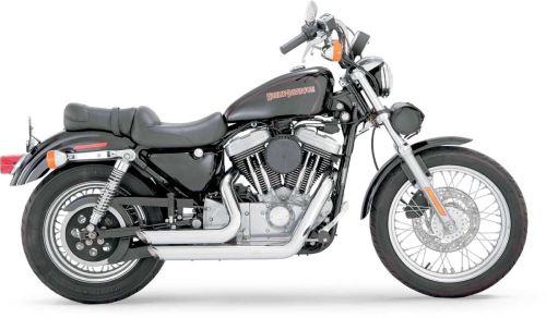 Vance & Hines - Vance & Hines Shortshots Staggered Exhaust System - Chrome - 17223