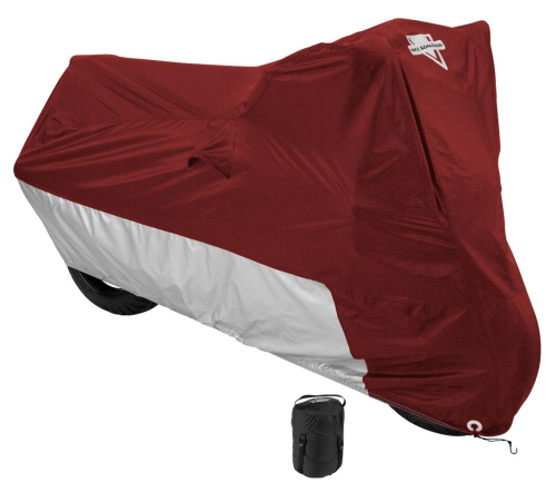 Nelson-Rigg - Nelson-Rigg MC-903 Defender Deluxe Motorcycle Cover - Burgundy/Silver - X-Large - MC-903-04-XL