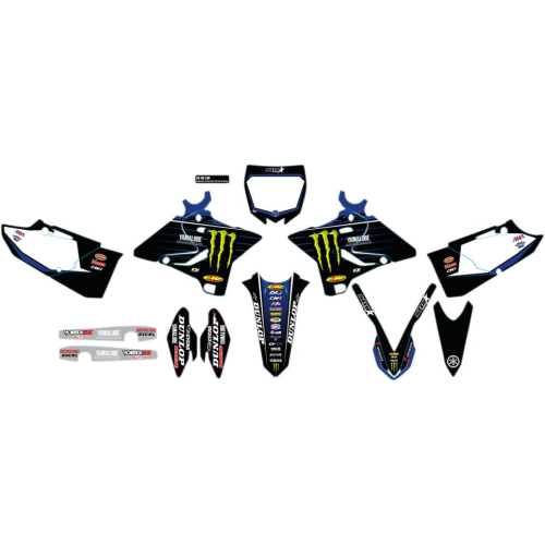 DCOR - DCOR 2020 Star Racing Yamaha Complete Graphics Kit - White - 20-50-230