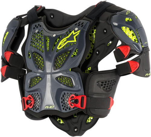 Alpinestars - Alpinestars A-10 Roost Deflector - 6700517-1431-ML - Black/Fluorescent Yellow - Md-Lg