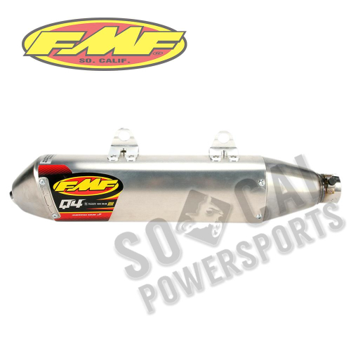 FMF Racing - FMF Racing Q4 Spark Arrestor Slip-Ons (Dual) - Titanium Midpipe - 045442