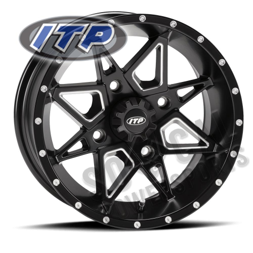 ITP - ITP Tornado Wheel - 17x7 - 4+3 Offset - 4/156 - Matte Black - 1721962727B