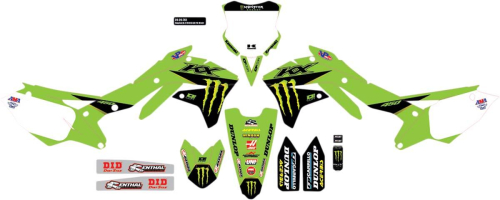 DCOR - DCOR 2021 Monster Energy Complete Graphic Kit - White - 20-20-761