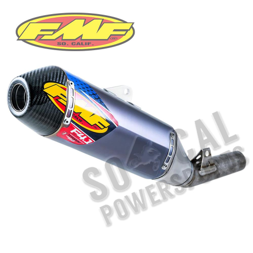 FMF Racing - FMF Racing Factory 4.1 RCT Slip-On - Blue Anodized Titanium Muffler - Carbon Endcap - 041526