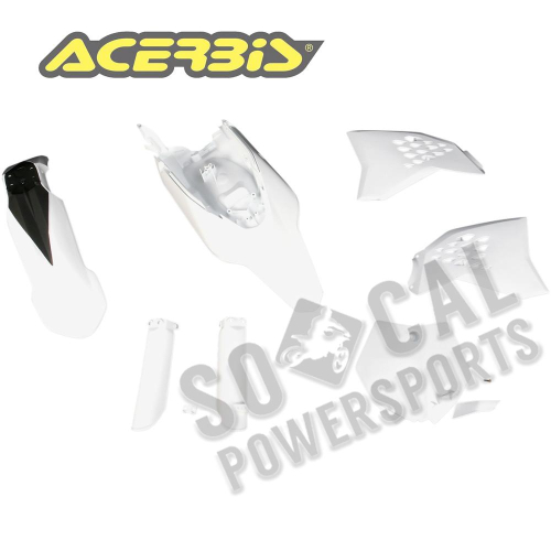 Acerbis - Acerbis Full Plastic Kit - White - 2320850002