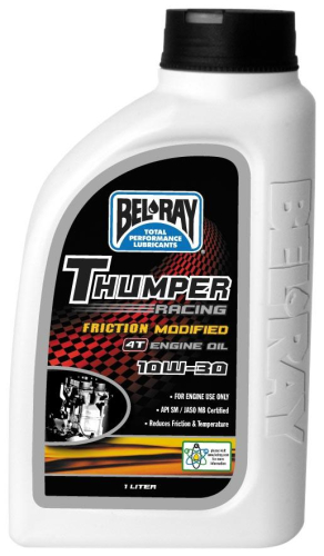 Bel-Ray - Bel-Ray Thumper Friction Modified Racing 4T Engine Oil - 10W40 - 1L. - 99220-B1LW