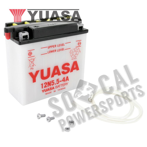 Yuasa - Yuasa Conventional 12V Battery - 12N5.5-4A - YUAM2254A