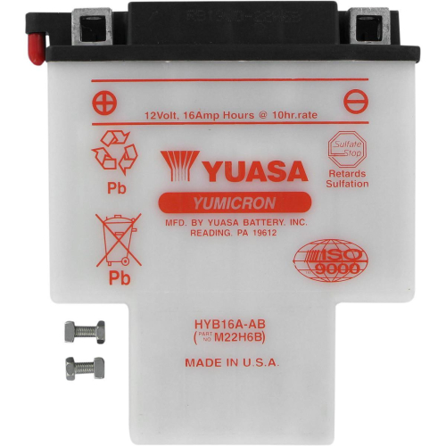 Yuasa - Yuasa Yumicron Battery - HYB16A-AB - YUAM22H6B