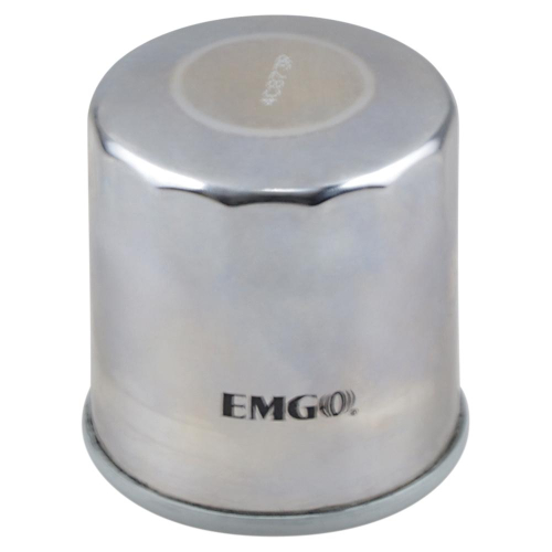 Emgo - Emgo Micro-Glass Oil Filter - Chrome - 10-82222