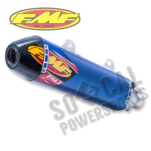 FMF Racing - FMF Racing Factory 4.1 RCT Slip-On - Blue Anodized - Carbon Fiber Endcap - 045586