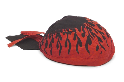 Zan Headgear - Zan Headgear Flydanna Headwrap - Z229 - Red Flames - OSFM