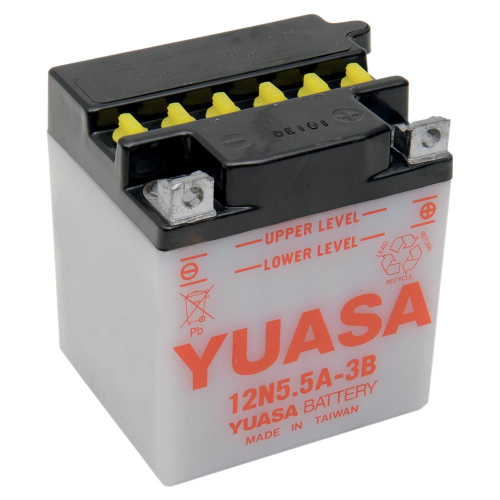 Yuasa - Yuasa Conventional 12V Battery - 12N5.5A-3B - YUAM22A5B