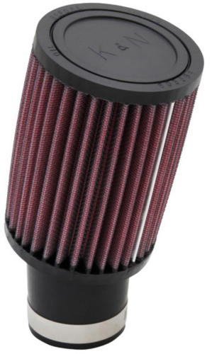 K&N Engineering - K&N Engineering Universal Round Straight Air Filter - Rubber End Cap - RU-1780