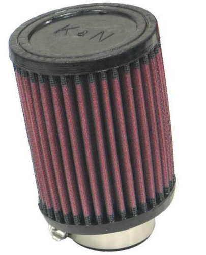 K&N Engineering - K&N Engineering Universal Round Straight Air Filter - Rubber End Cap - RU-1030