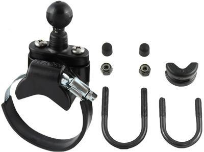 RAM Mounts - RAM Mounts RAM Rail Base with Zinc Coated U-Bolt, ATV/UTV Strap and 1in. Ball for Rails up to 3.15in. Diameter - RAM-B-231Z-2