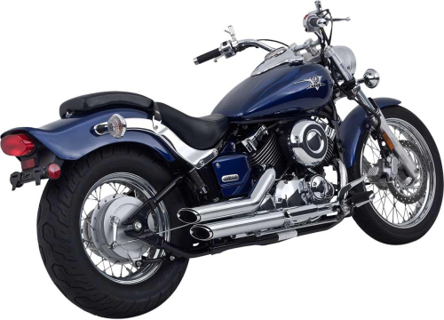 Vance & Hines - Vance & Hines Shortshots Staggered Exhaust System (Except CA models) - Chrome - 18519