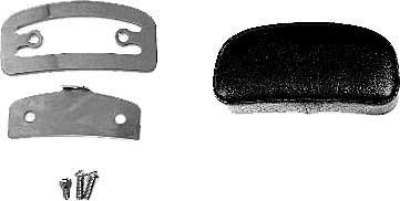 HardDrive - HardDrive Sissy Bar Pads - 3in. Mini - Smooth - 086135