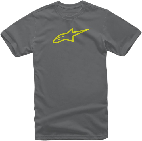 Alpinestars - Alpinestars Ageless T-Shirt - 1032720301855M - Charcoal/Hi-Viz Yellow - Medium