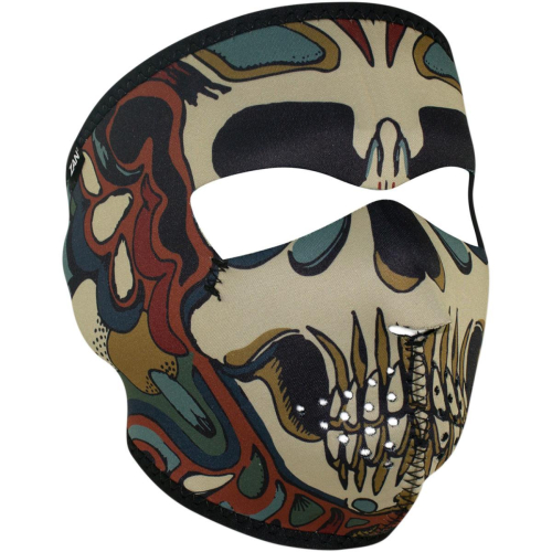 Zan Headgear - Zan Headgear Full Face Mask - WNFM179 - Psychedelic Skull - OSFM