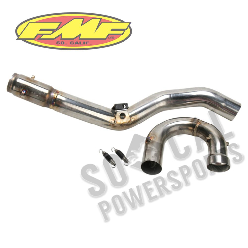 FMF Racing - FMF Racing PowerBomb Header with Mid-Pipe - Stainless Steel - 045465