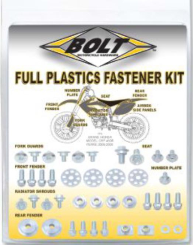 Bolt MC Hardware - Bolt MC Hardware Yamaha Style Plastic Fastener Pack - 25mm oval bushings - 020-80081