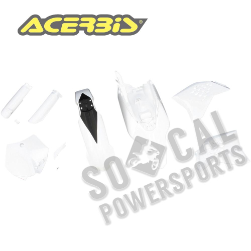 Acerbis - Acerbis Full Plastic Kit - White - 2253040002