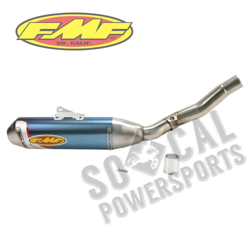 FMF Racing - FMF Racing Ti PowerCore Slip-On - Blue Anodized - 044230