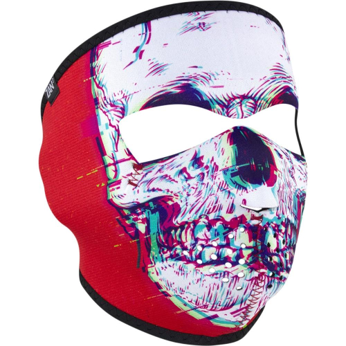 Zan Headgear - Zan Headgear Full Face Mask - WNFM471 - Glitch Skull - OSFM