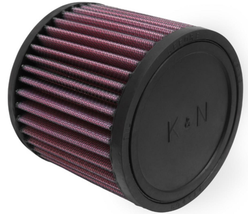 K&N Engineering - K&N Engineering Universal Round Straight Air Filter - Rubber End Cap - RU-0900