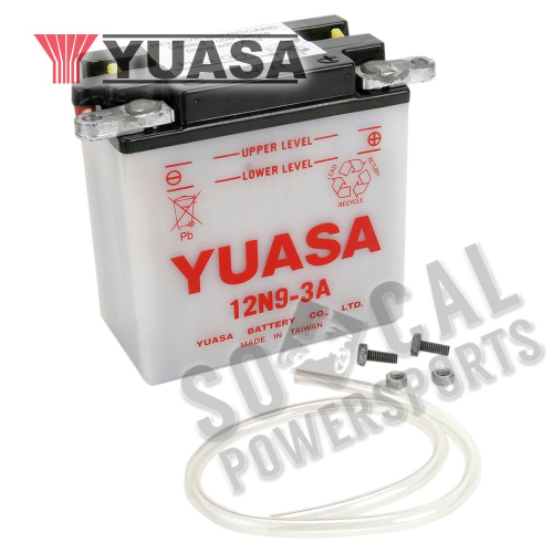 Yuasa - Yuasa Conventional 12V Battery - 12N9-3A - YUAM2293A