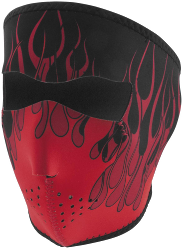 Zan Headgear - Zan Headgear Full Face Mask - WNFM229 - Red Flames - OSFM