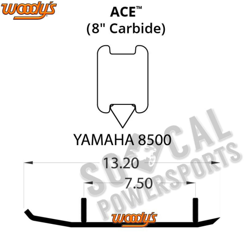 Woodys - Woodys Ace Runners with 8in. Carbide - AY8-8500