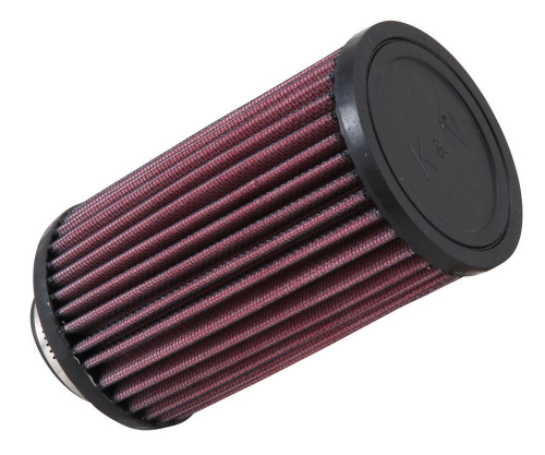 K&N Engineering - K&N Engineering Universal Round Straight Air Filter - Rubber End Cap - RU-1050